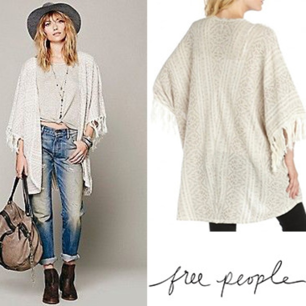 Free People Constant Conversations Kimono Med Lg